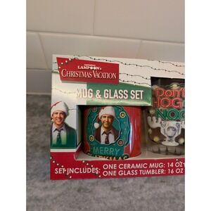 New National Lampoons Christmas Vacation, 14oz mug & 16oz glass Featuring Clark
